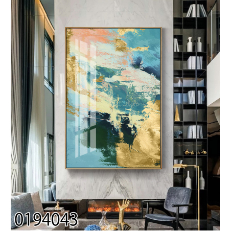 תמונה לסלון או למשרד מודפסת על קנבס כותנה אבסטרקט דגם 0194043