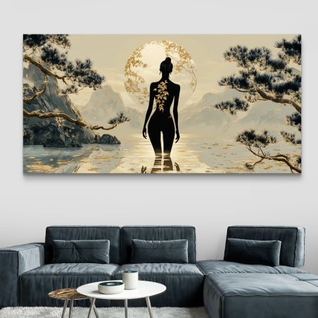 תמונת קנבס לסלון/חדר שינה , רומנטית 