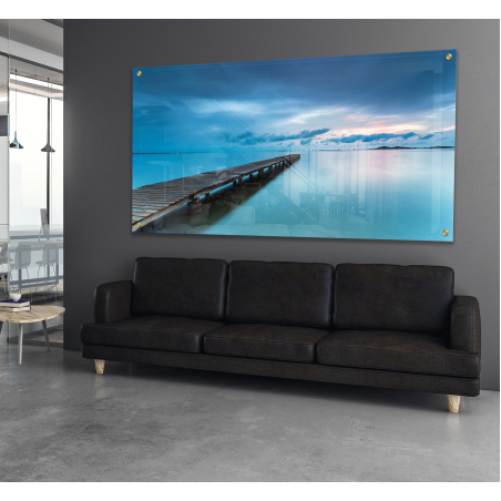 תמונת נוף על זכוכית מחוסמת 6 מ