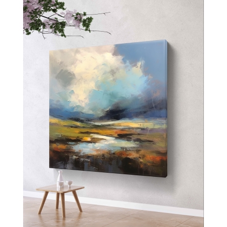 תמונת קנבס מרובעת עם או בלי מסגרת חיצונית דגם-711234