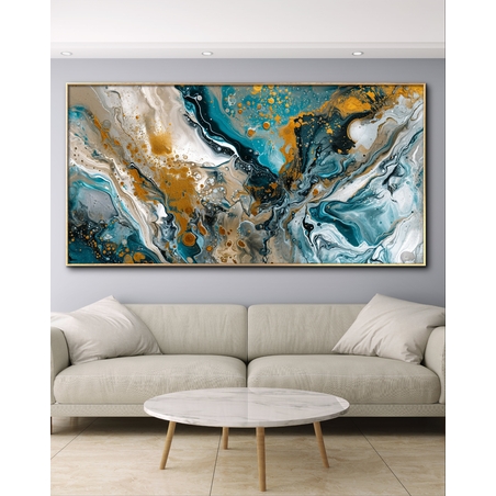 תמונת קנבס לסלון בסגנון אבסטרקט 