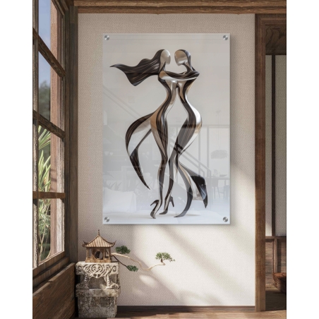 תמונת זכוכית בסגנון עתידני ועכשווי 