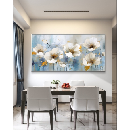 תמונת קנבס לסלון בסגנון פרחוני 