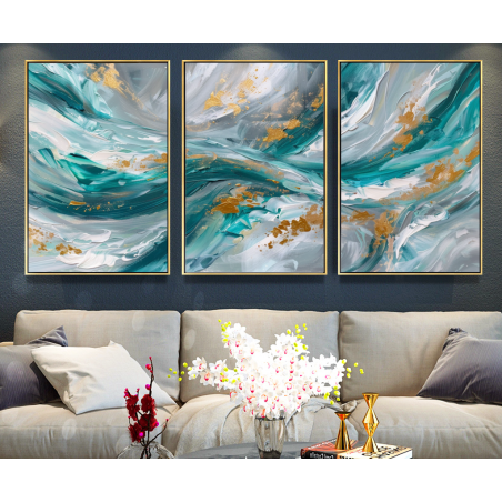 שלשת תמונות בסגנון אבסטרקט 