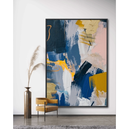 תמונת קנבס לסלון בסגנון אבסטרקט 