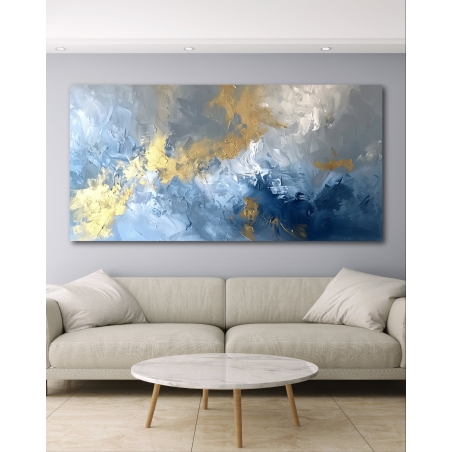 תמונת קנבס לסלון בסגנון אבסטרקט 