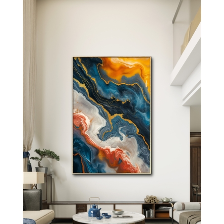 תמונת קנבס לסלון בסגנון אבסטרקט 