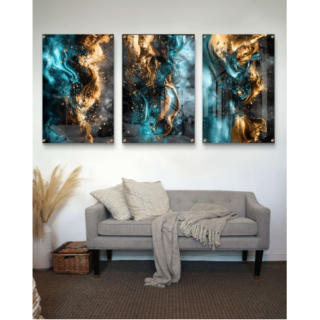 שלשת תמונות זכוכית לכל חלל בבית 