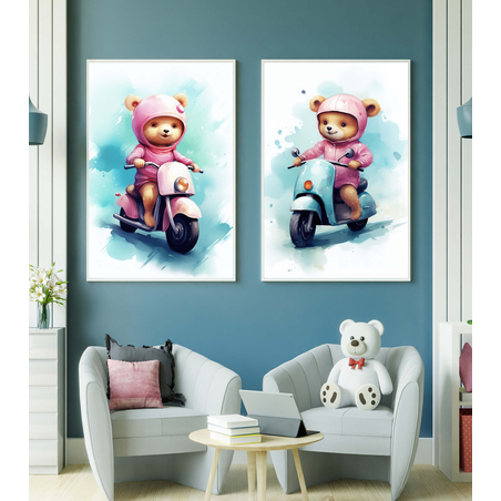 זוג תמונות לחדר ילדים קולקציית 