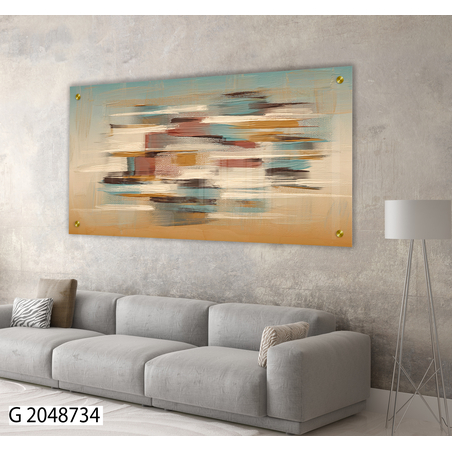 תמונת זכוכית מעוצבת בסגנון מודרני  למשרד או לסלון דגם G 2048734