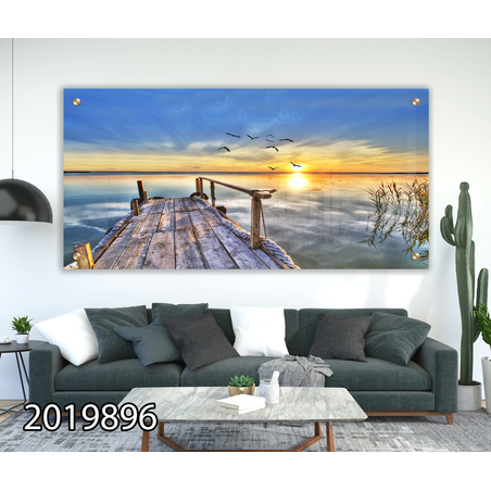 תמונת זכוכית מעוצבת בסגנון מודרני  למשרד או לסלון דגם 2019896