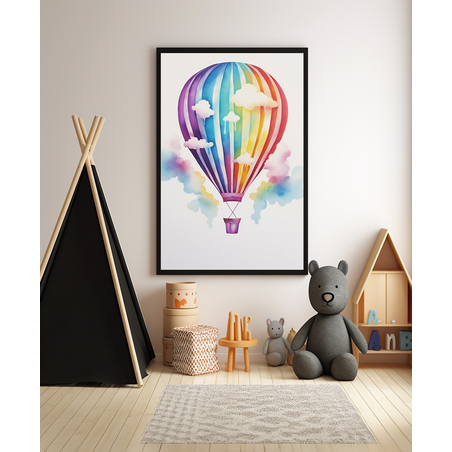 תמונה מקורית לחדר ילדים כדור פורח צבעוני דגם 4082315