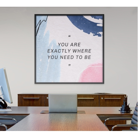 תמונת קנבס השראה מרובעת 