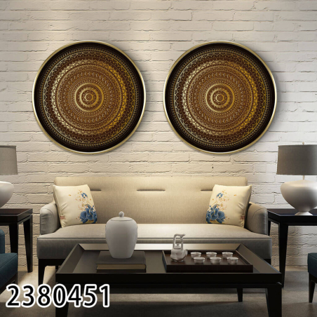 זוג תמונות  מנדלות עגולות דגם 2380451 