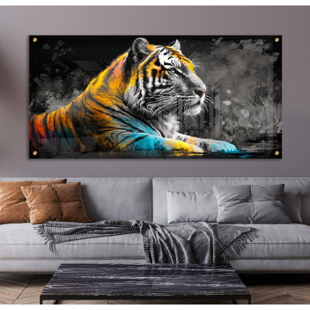 תמונת זכוכית בהדפסה ישירה על זכוכית דגם-230224