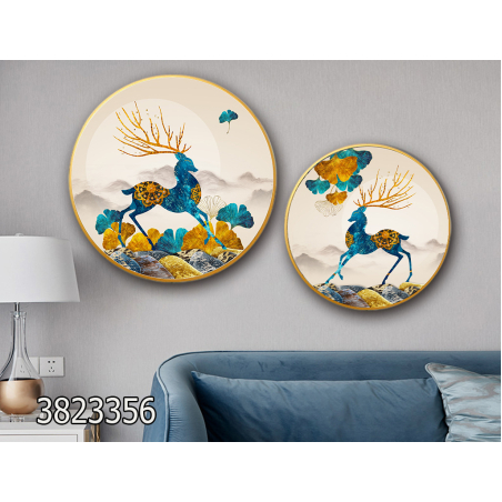 זוג תמונות עגולות בשתי מידות דגם 3823356 