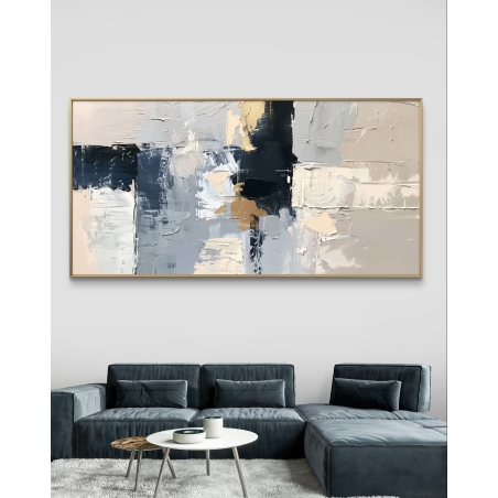 תמונת קנבס לסלון בסגנון אבסטרקט 