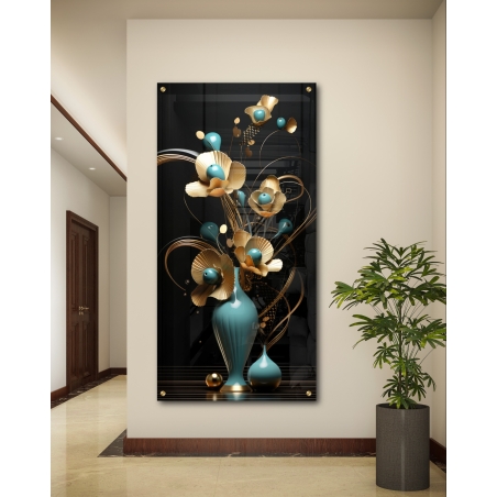 תמונת זכוכית לאורך לסלון או לפינת אוכל 