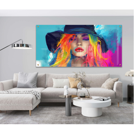 תמונת אלגנטית צבעונית מזכוכית דגם-3105510