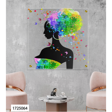 תמונת זכוכית עם רקע שקוף לסלון למשרד או לחדר עבודה דגם 1725064