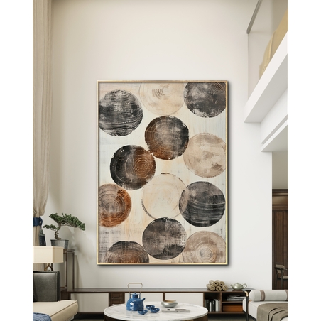 תמונת קנבס לסלון בסגנון גאומטרי 