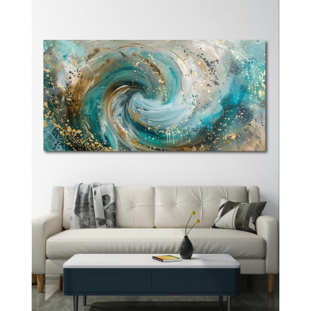 תמונת קנבס לסלון בסגנון אבסטרקט 