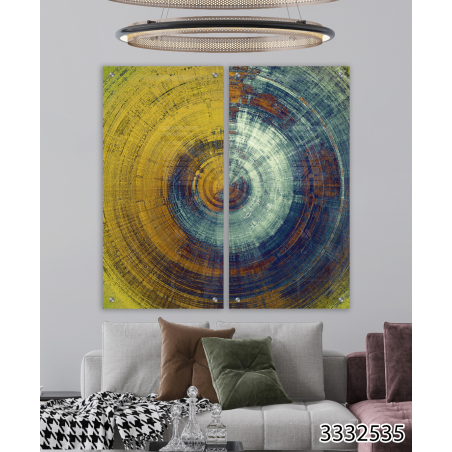 זוג תמונות זכוכית לסלון  או למשרד דגם 3332535