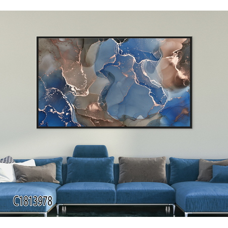 תמונת קנבס נוצות מעוצבת ממוסגרת דגם 1813978