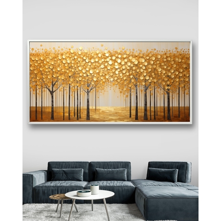 תמונת קנבס אבסטרקט מודרני עצים דגם 2592311