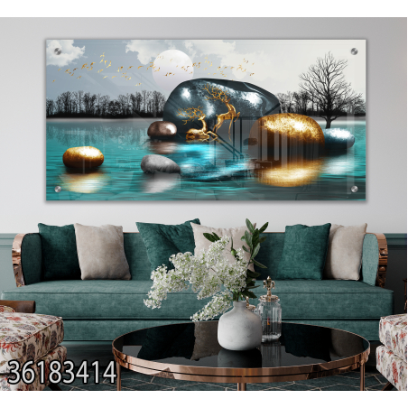 תמונת זכוכית מקורית לסלון או למשרד מודפסת על זכוכית דגם-36183414