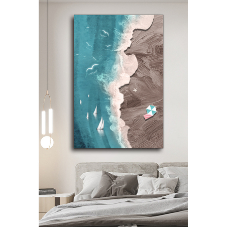 תמונה לסלון או למשרד מודפסת על קנבס כותנה אבסטרקט-מודרני דגם 7684559