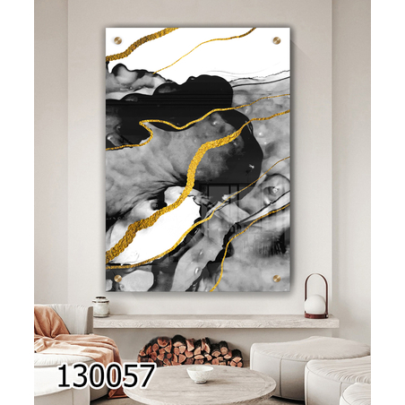 תמונה מעוצבת מקורית מודפסת על זכוכית דגם 130057