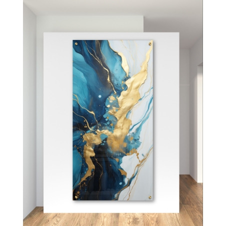 תמונת זכוכית בעיצוב בלעדי זריקות צבע 