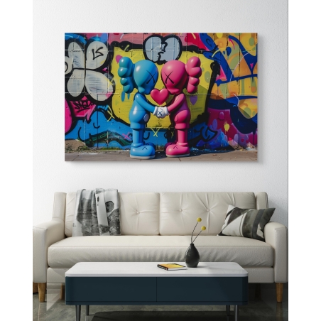 תמונת קנבס בסגנון גרפיטי מודרני ועכשווי 