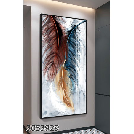 תמונה מעוצבת נוצות  דגם 3053929