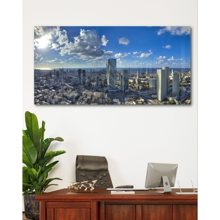 תמונת זכוכית לסלון מעלפת 