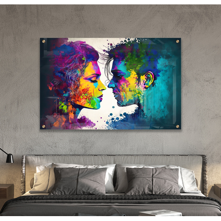 תמונת זכוכית לחדר שינה או לסלון דגם 9156744