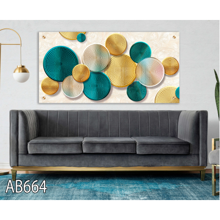 תמונת זכוכית  - למשרד או לסלון  דגם AB664