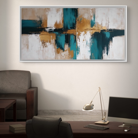 תמונת קנבס אבסטרקט לסלון/חדר שינה 