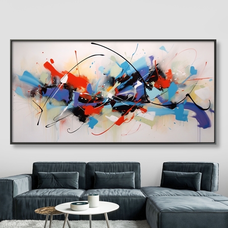 תמונת קנבס ממוסגרת אבסטרקט דגם 1709235