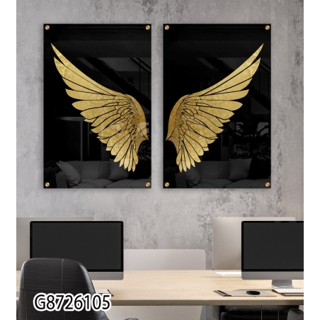 זוג תמונות למטבח\פינת אוכל\סלון בהדפסה ישירה על זכוכית דגם G8726105