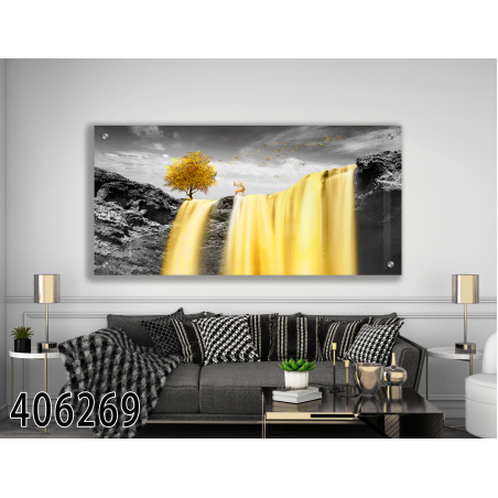 תמונה מעוצבת מודפסת על זכוכית דגם  406269