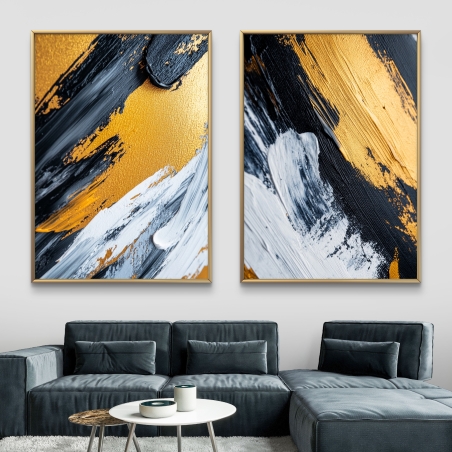 זוג תמונות קנבס לסלון/חדר שינה 