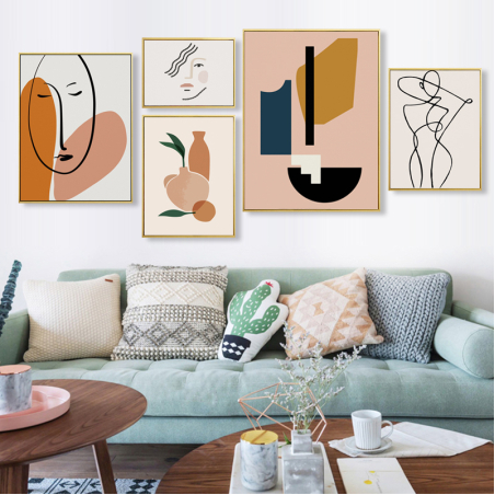 סט מעוצב לסלון 5 חלקים דגם HG516