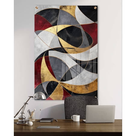 תמונת זכוכית בסגנון גאומטרי 