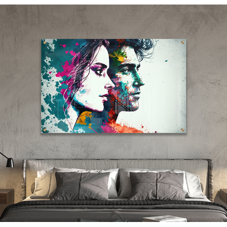 תמונת זכוכית לחדר שינה או לסלון דגם 9156742