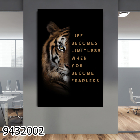 תמונה מוטיבציה  לסלון או למשרד מודפסת על קנבס דגם 9432002
