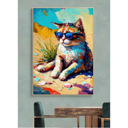 תמונה לסלון או למשרד אבסטרקט מודפסת על קנבס דגם 842024