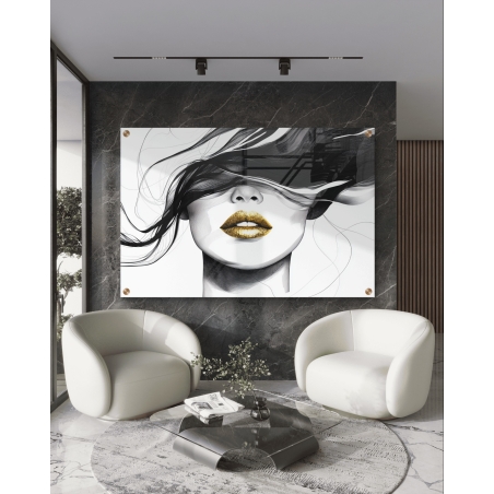 תמונת זכוכית רוחבית לחדר שינה/סלון 