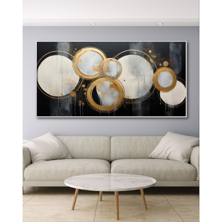 תמונת קנבס לסלון בסגנון גאומטרי 